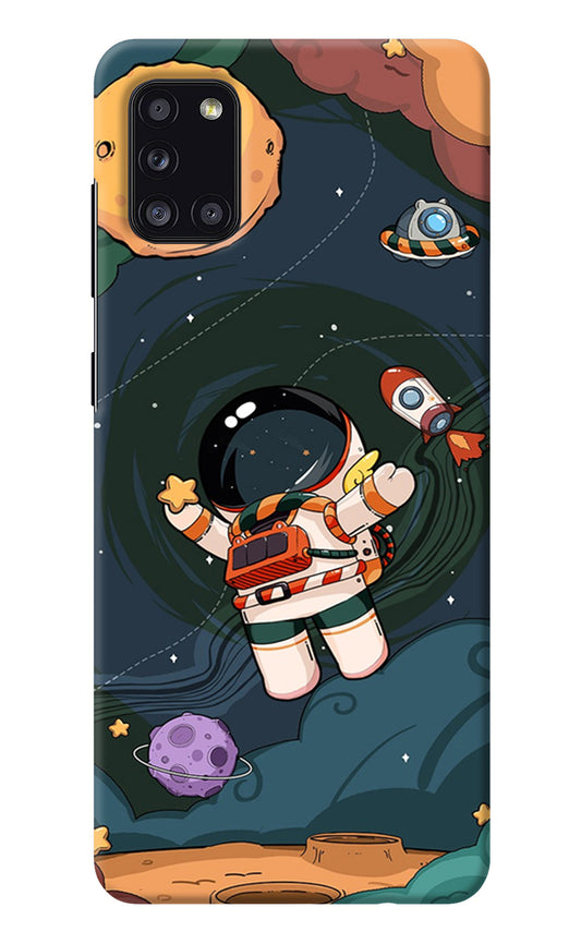 Cartoon Astronaut Samsung A31 Back Cover