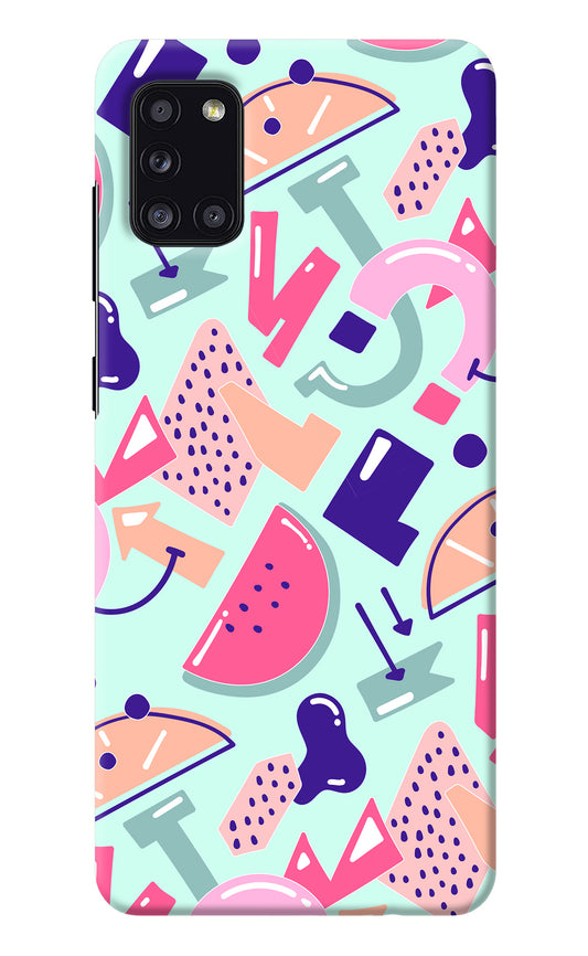 Doodle Pattern Samsung A31 Back Cover