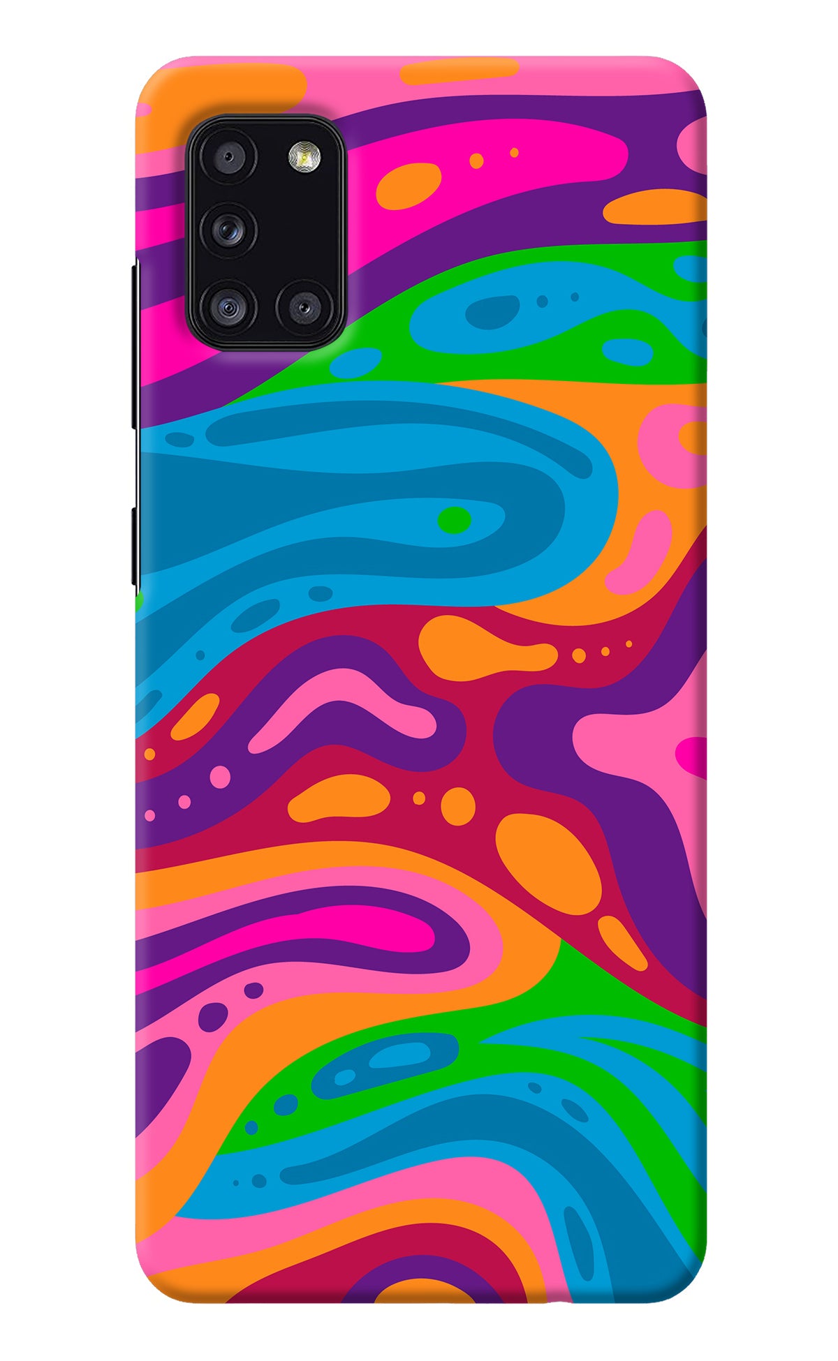 Trippy Pattern Samsung A31 Back Cover