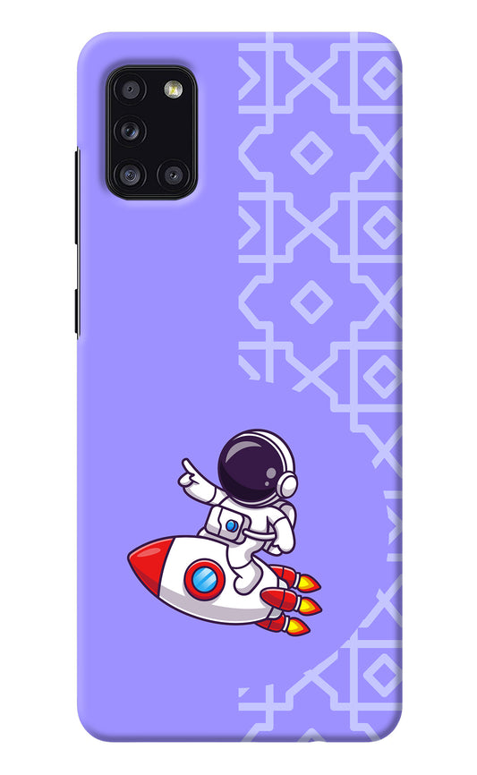 Cute Astronaut Samsung A31 Back Cover