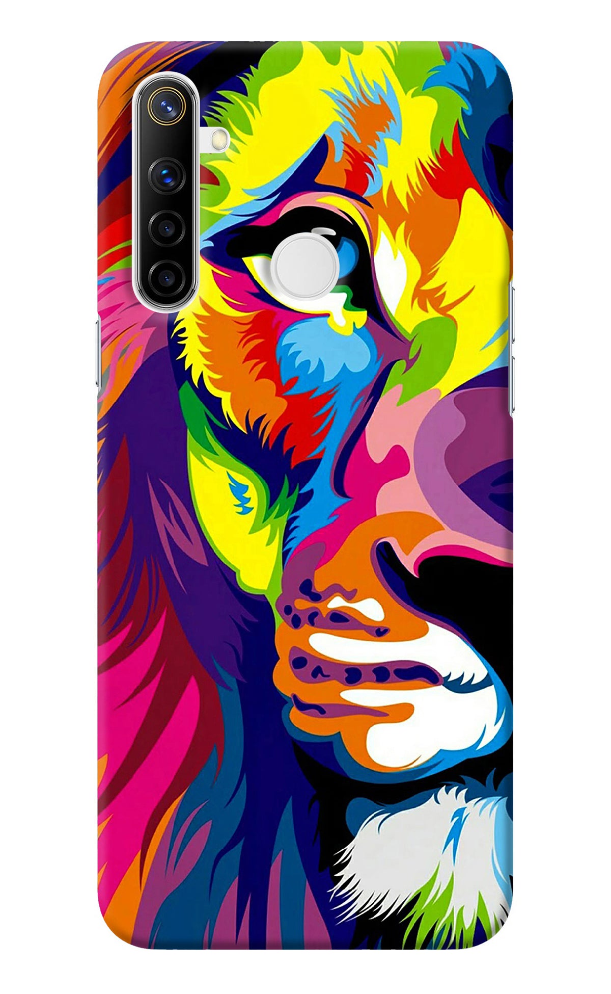 Lion Half Face Realme Narzo 10 Back Cover