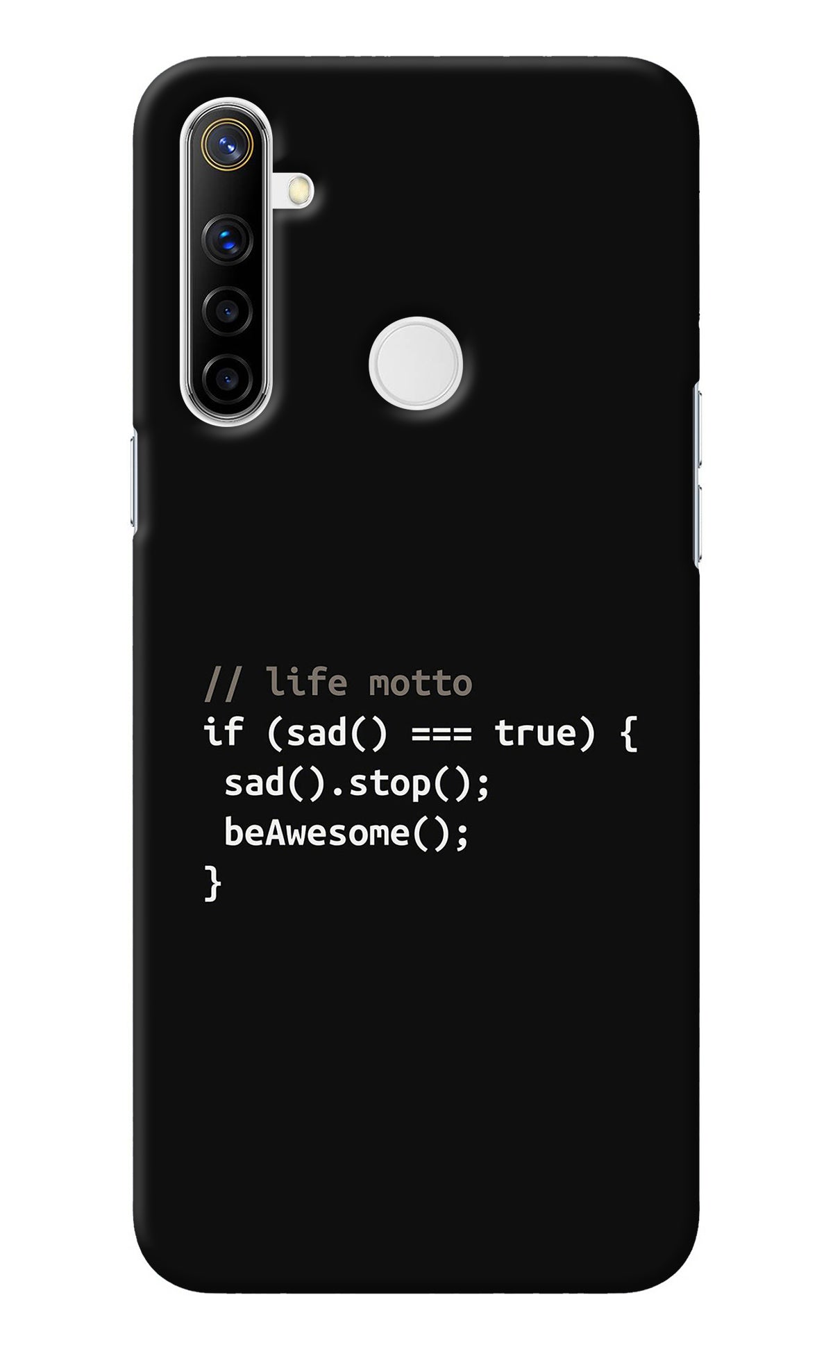 Life Motto Code Realme Narzo 10 Back Cover