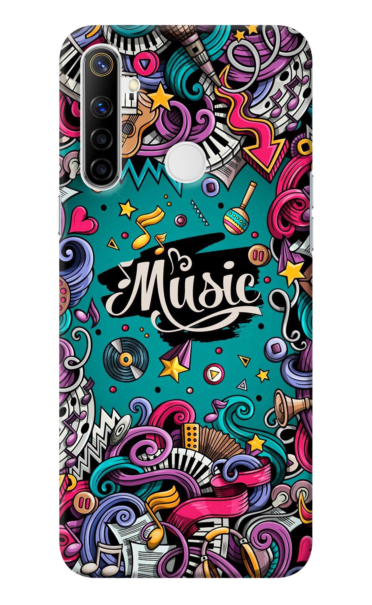 Music Graffiti Realme Narzo 10 Back Cover