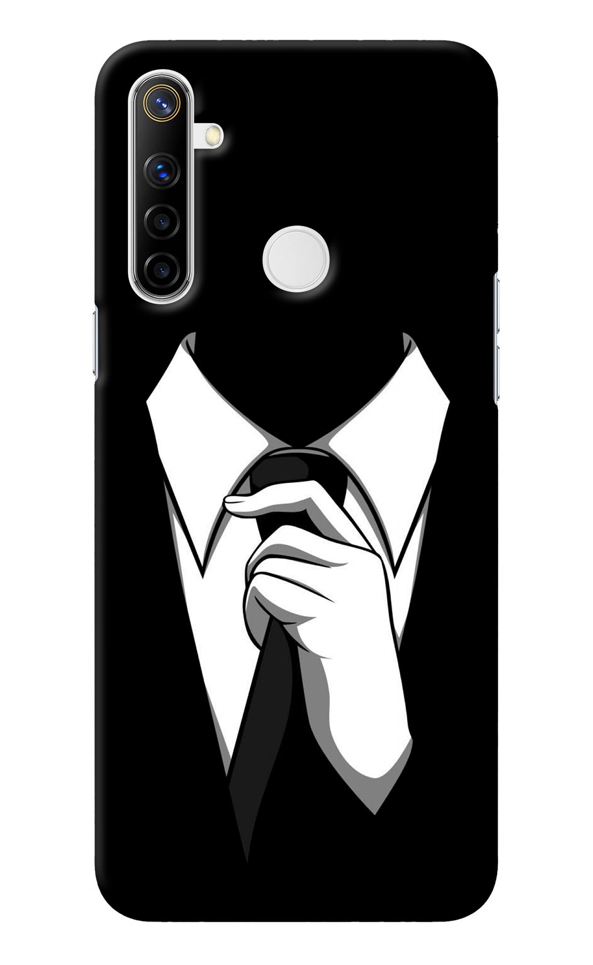 Black Tie Realme Narzo 10 Back Cover