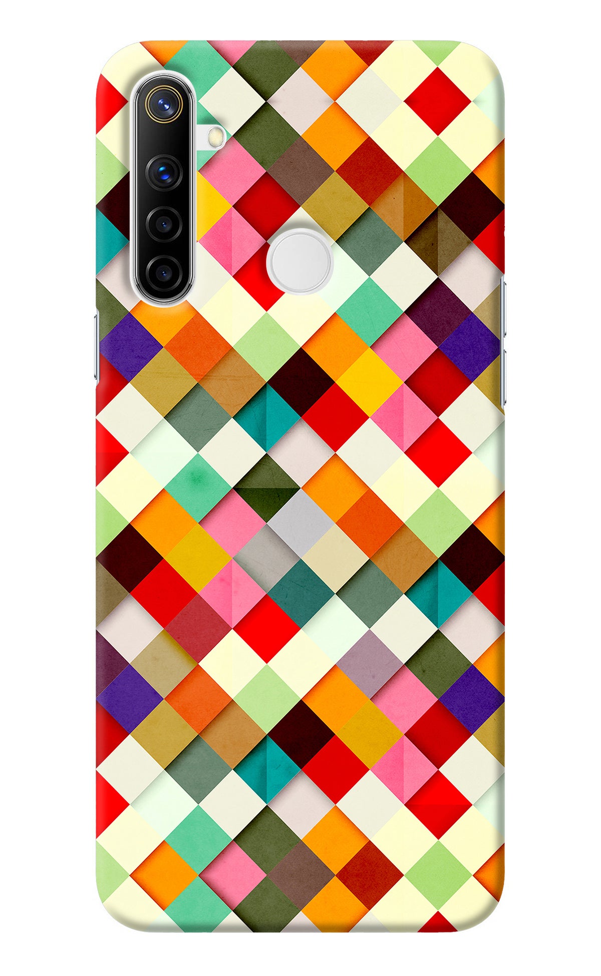 Geometric Abstract Colorful Realme Narzo 10 Back Cover