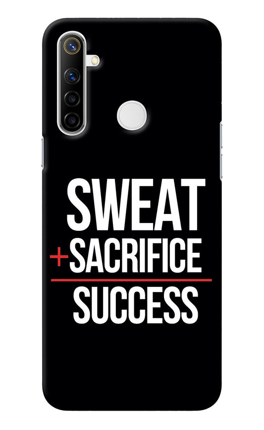 Sweat Sacrifice Success Realme Narzo 10 Back Cover