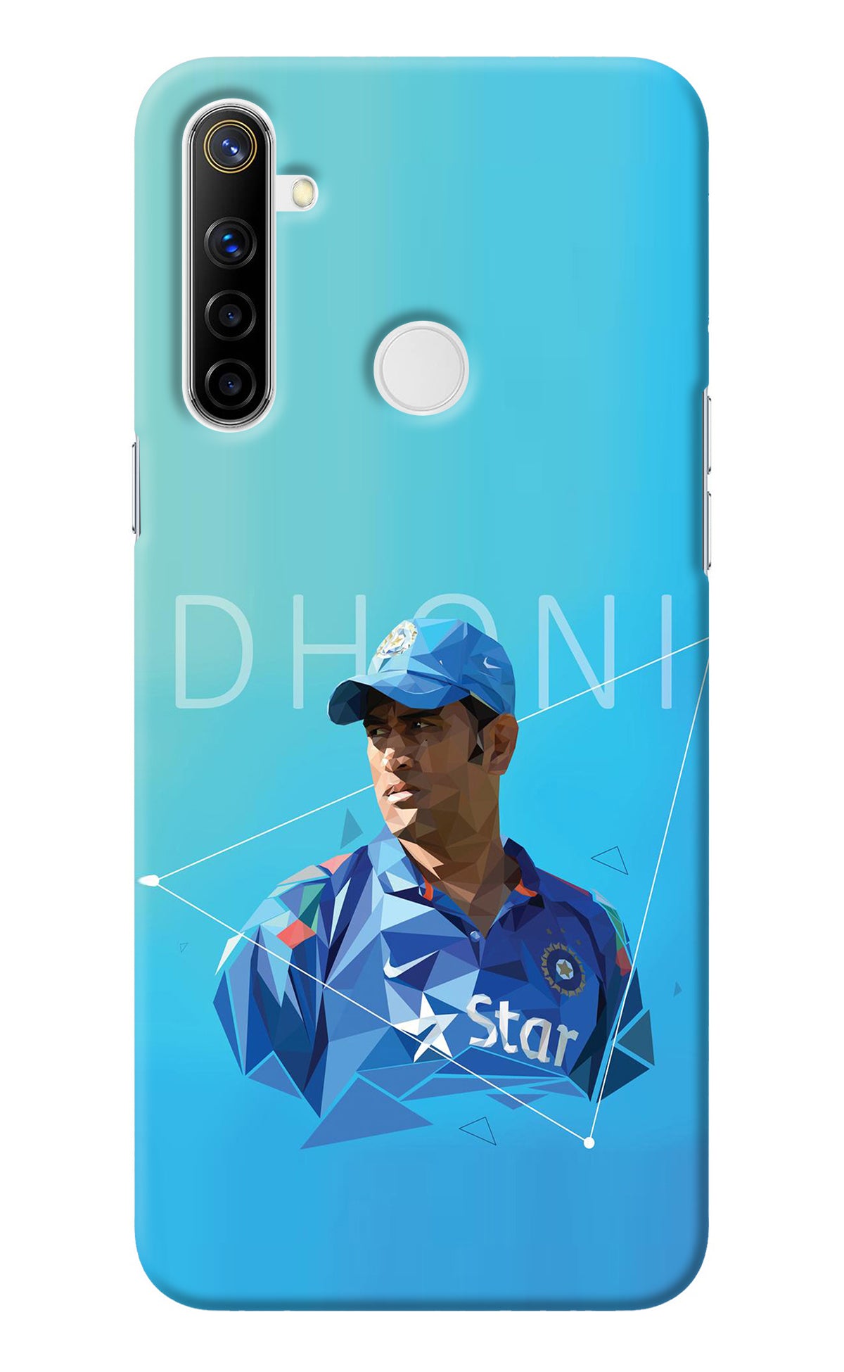 Dhoni Artwork Realme Narzo 10 Back Cover