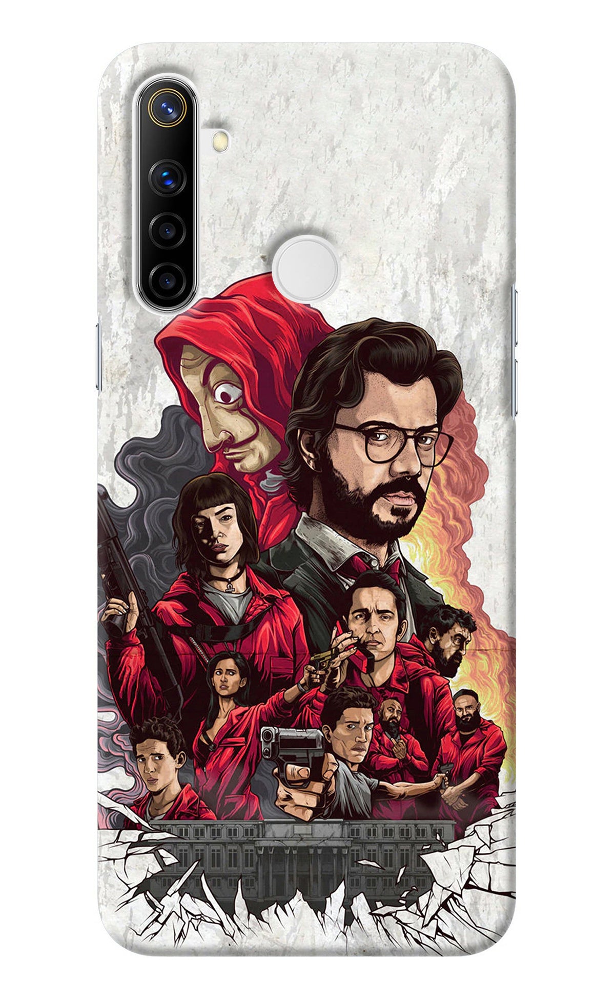 Money Heist Artwork Realme Narzo 10 Back Cover