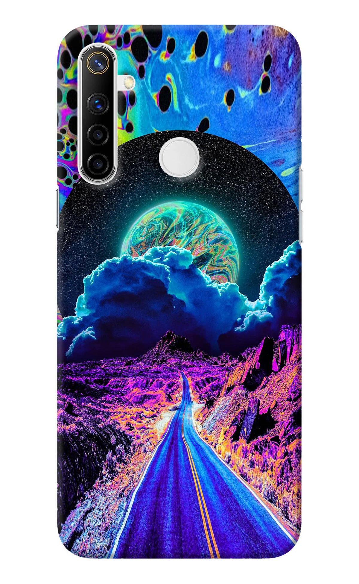 Psychedelic Painting Realme Narzo 10 Back Cover