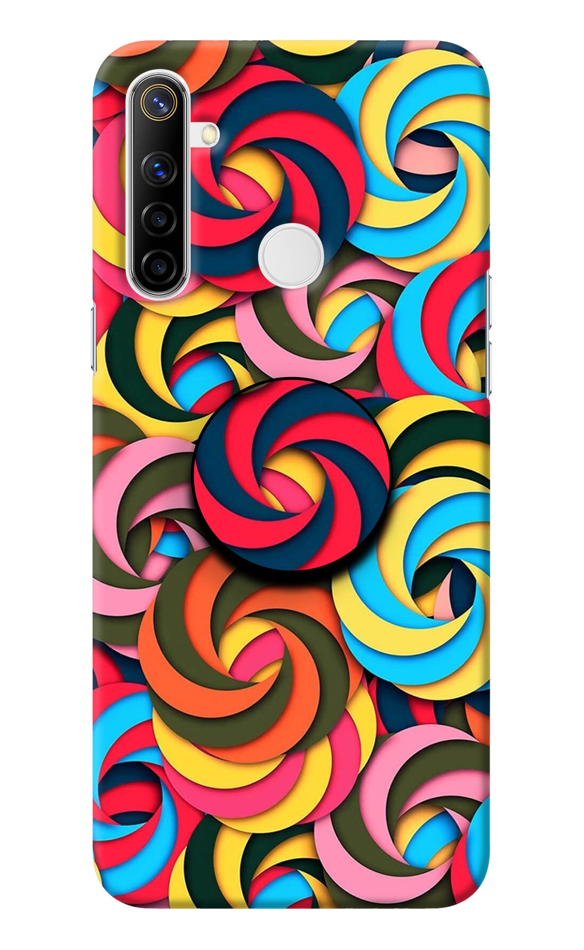 Spiral Pattern Realme Narzo 10 Pop Case