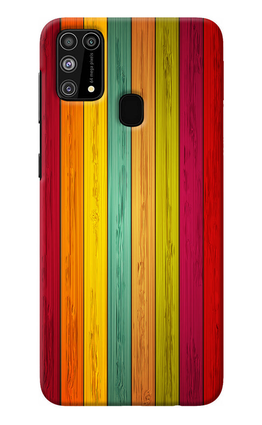 Multicolor Wooden Samsung M31/F41 Back Cover