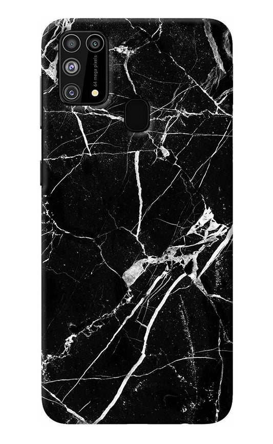 Black Marble Pattern Samsung M31/F41 Back Cover