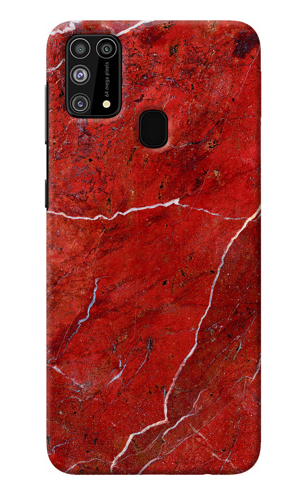 Red Marble Design Samsung M31/F41 Back Cover