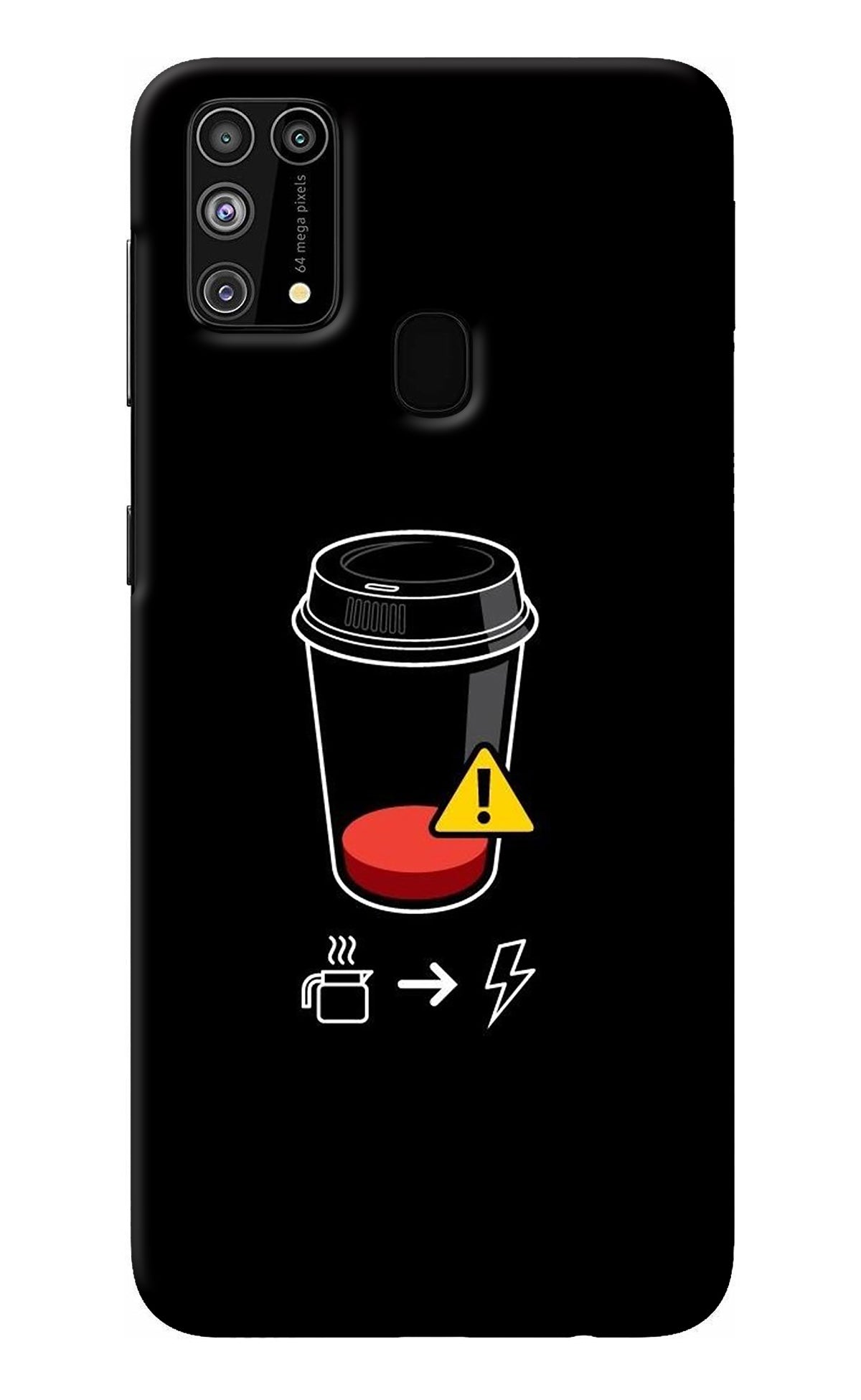 Coffee Samsung M31/F41 Back Cover