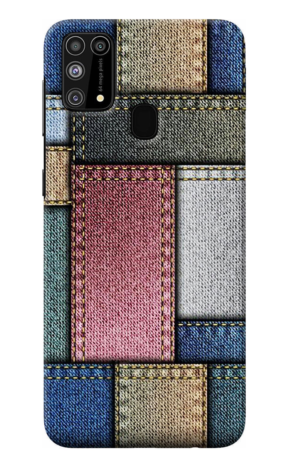 Multicolor Jeans Samsung M31/F41 Back Cover