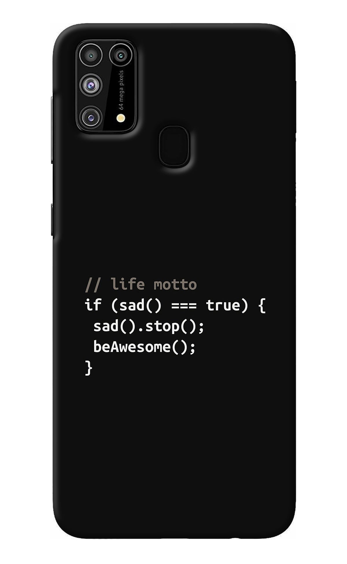 Life Motto Code Samsung M31/F41 Back Cover