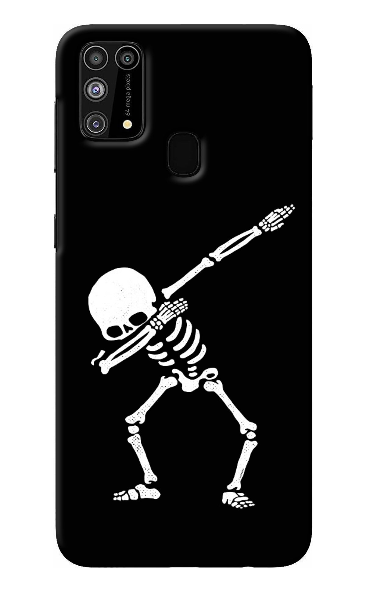 Dabbing Skeleton Art Samsung M31/F41 Back Cover