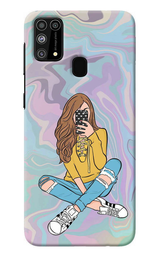 Selfie Girl Samsung M31/F41 Back Cover