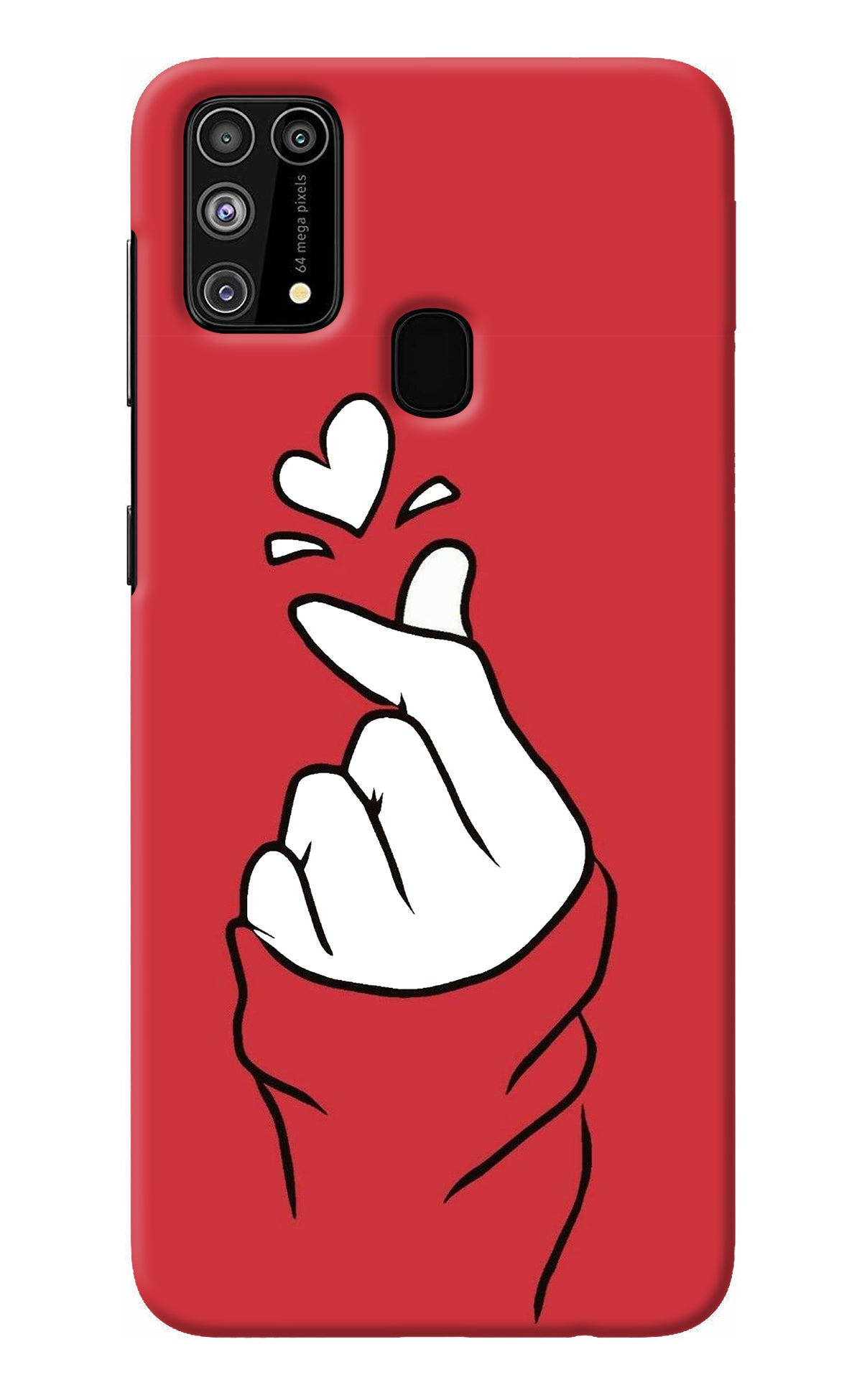 Korean Love Sign Samsung M31/F41 Back Cover