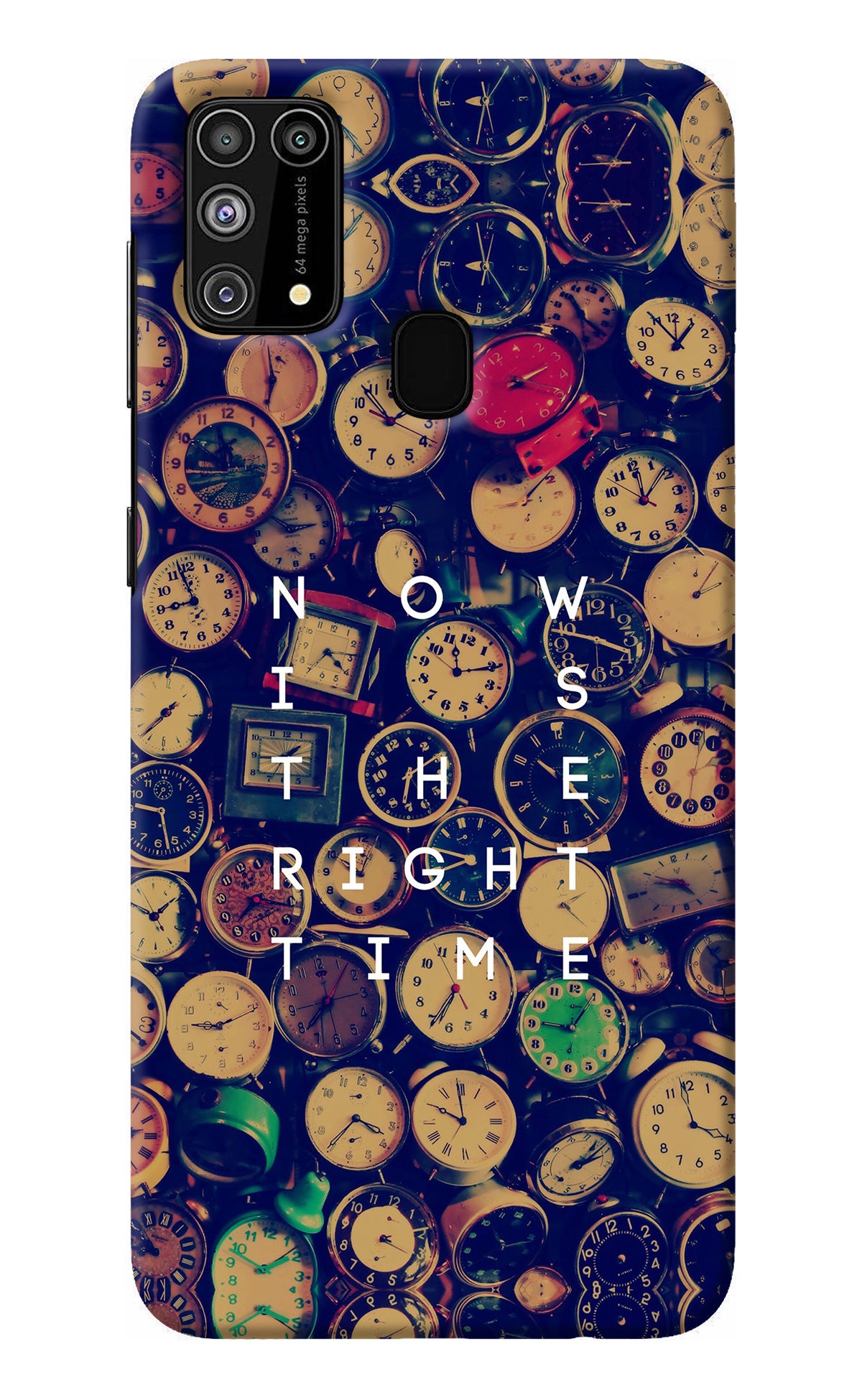 Now is the Right Time Quote Samsung M31/F41 Back Cover