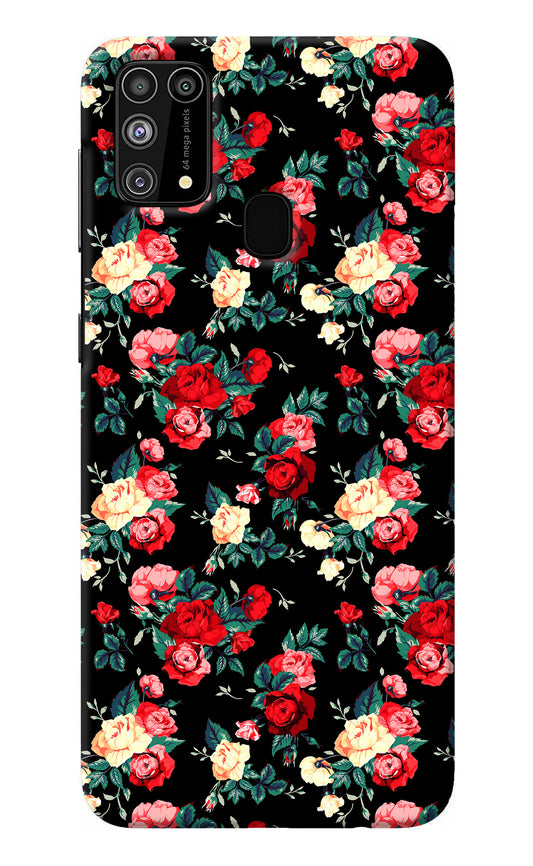 Rose Pattern Samsung M31/F41 Back Cover