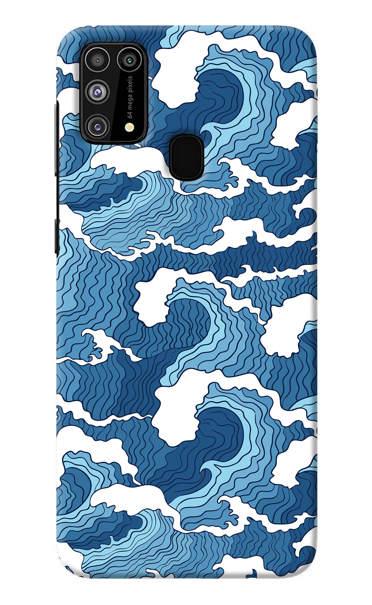 Blue Waves Samsung M31/F41 Back Cover