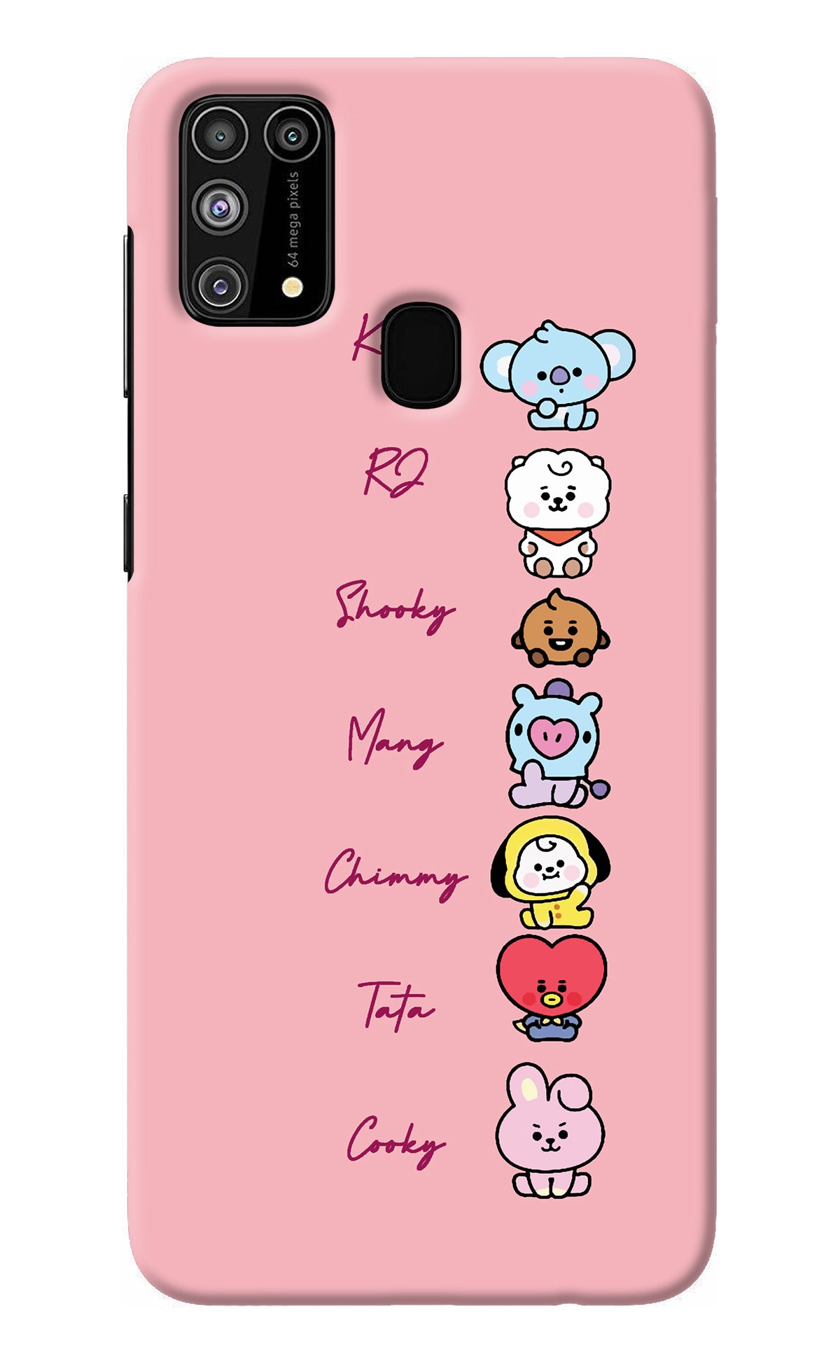 BTS names Samsung M31/F41 Back Cover