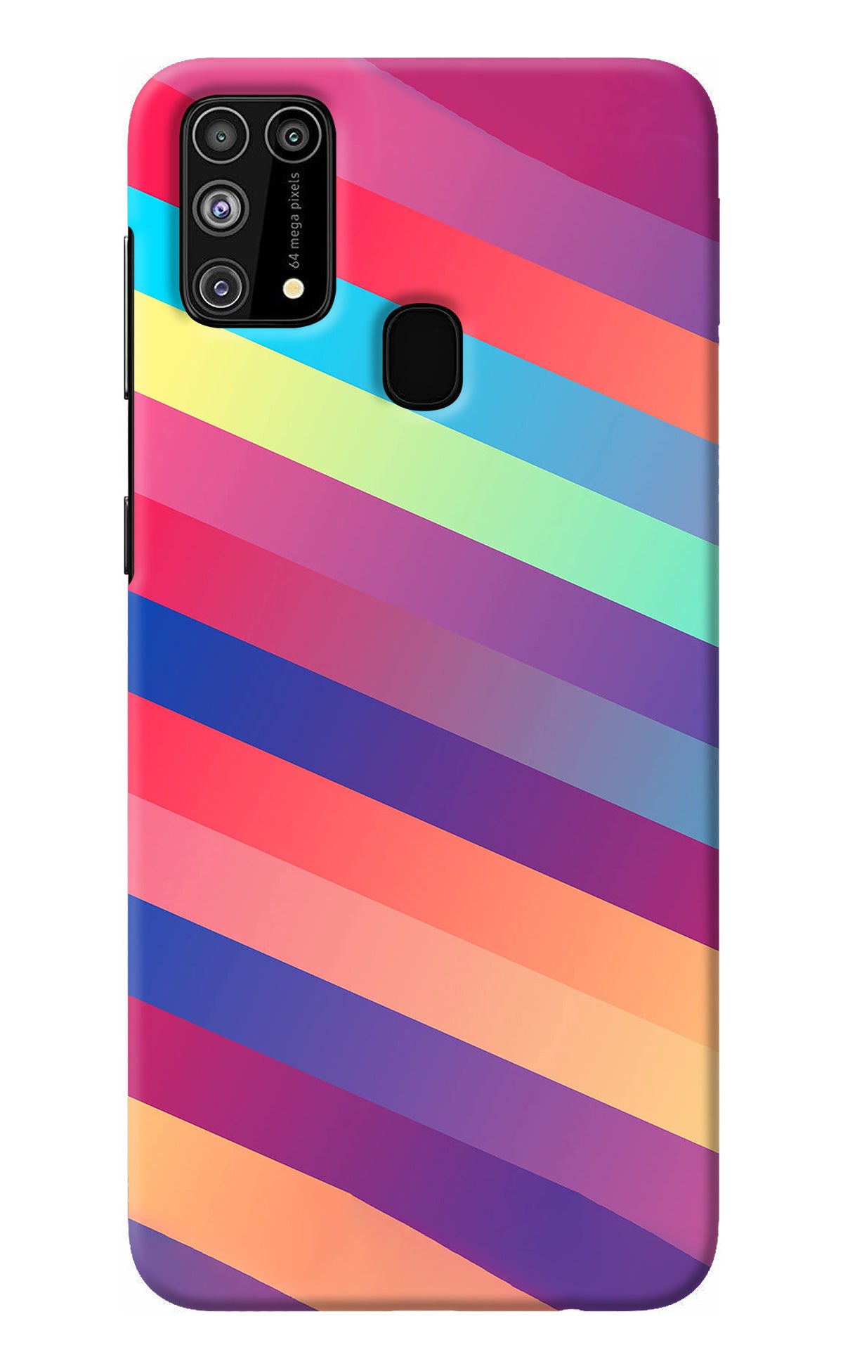 Stripes color Samsung M31/F41 Back Cover