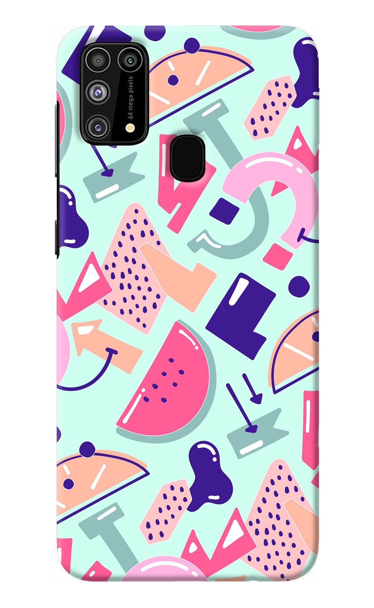 Doodle Pattern Samsung M31/F41 Back Cover