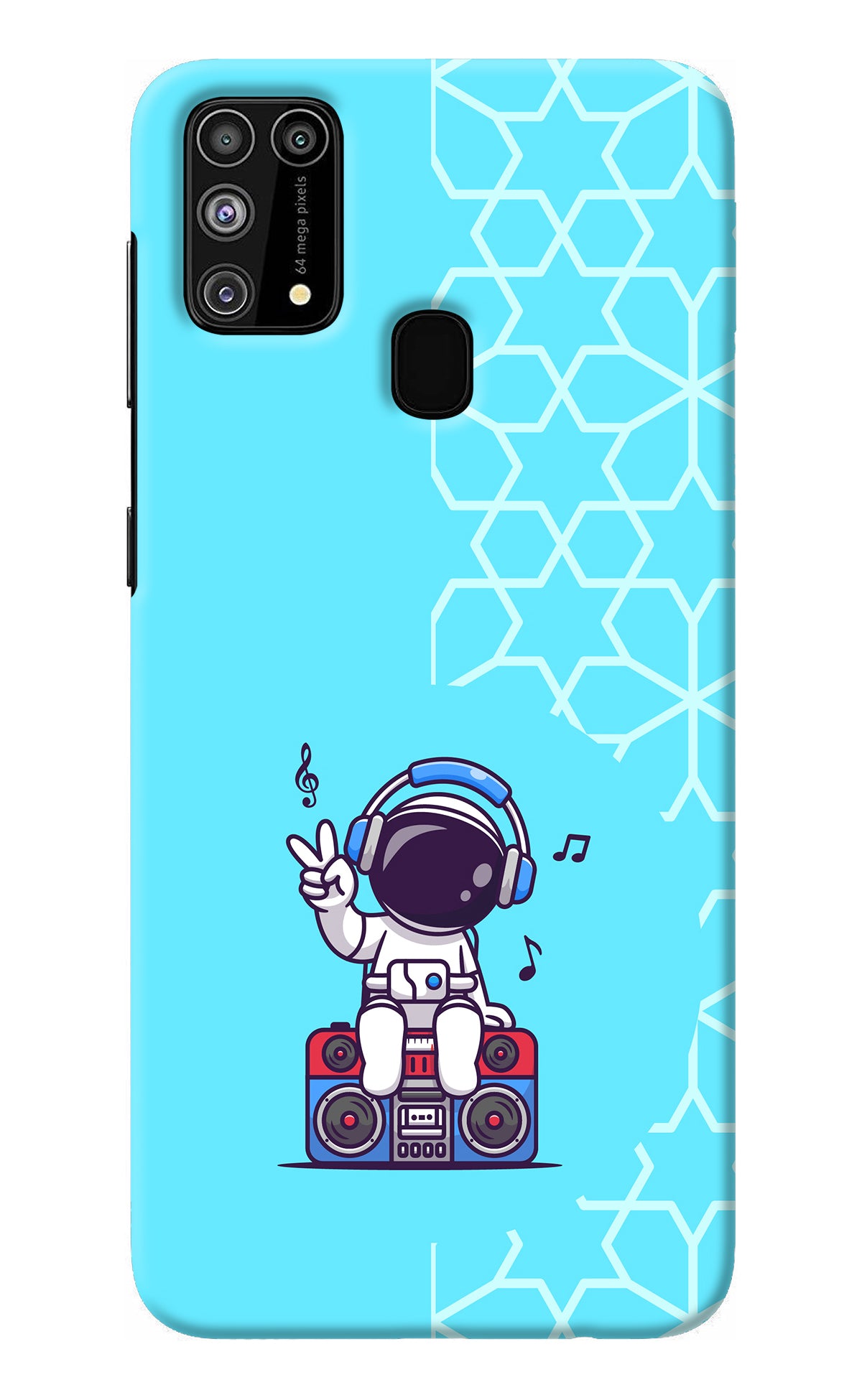 Cute Astronaut Chilling Samsung M31/F41 Back Cover