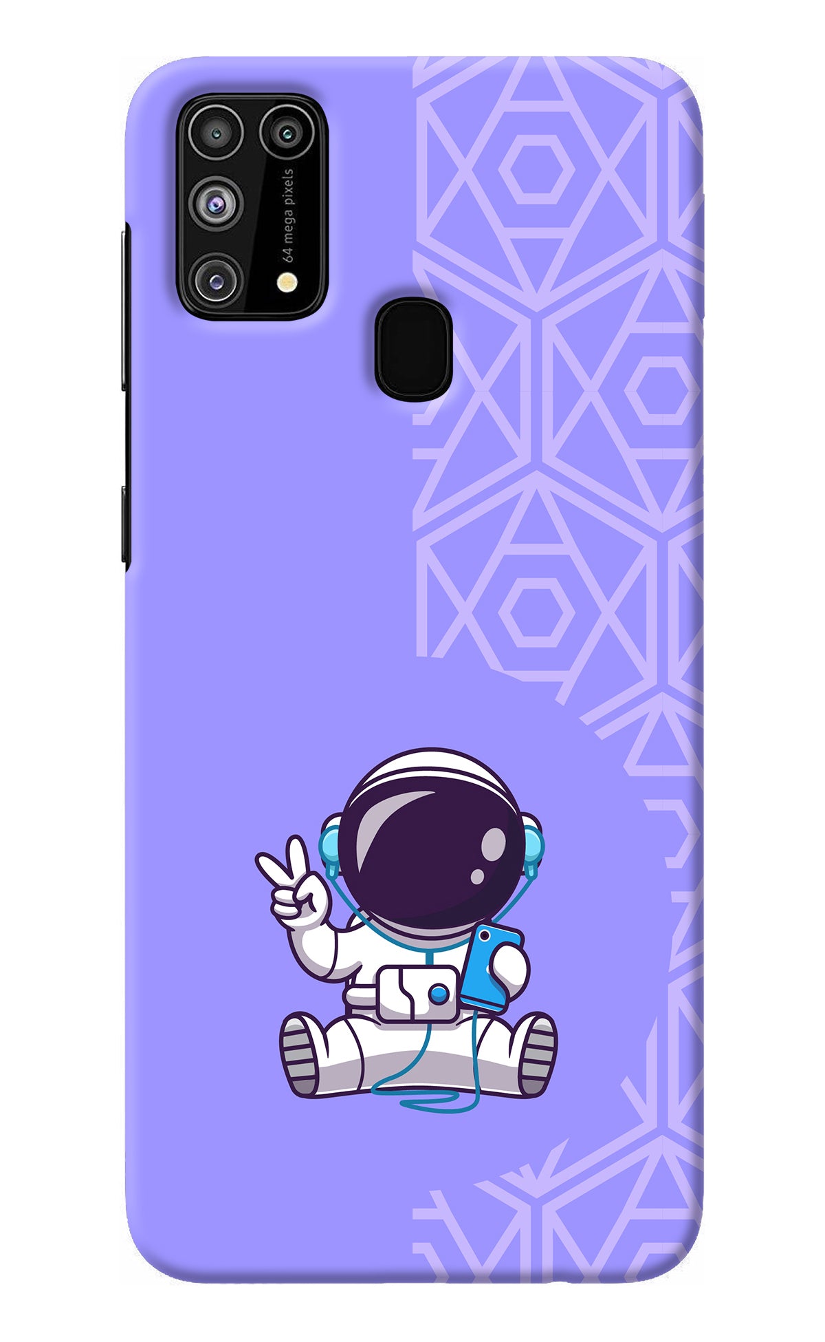 Cute Astronaut Chilling Samsung M31/F41 Back Cover