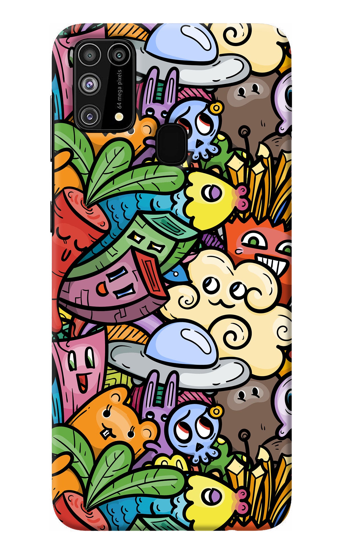 Veggie Doodle Samsung M31/F41 Back Cover