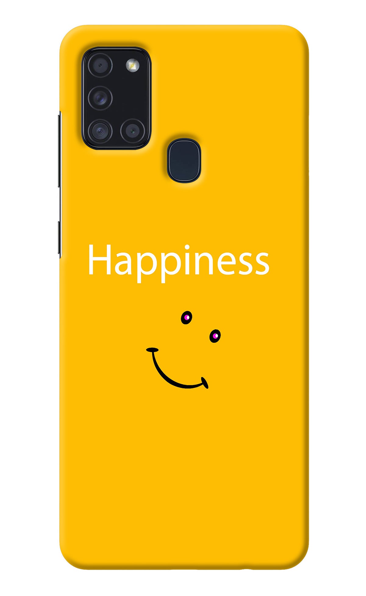 Happiness With Smiley Samsung A21s Back Cover