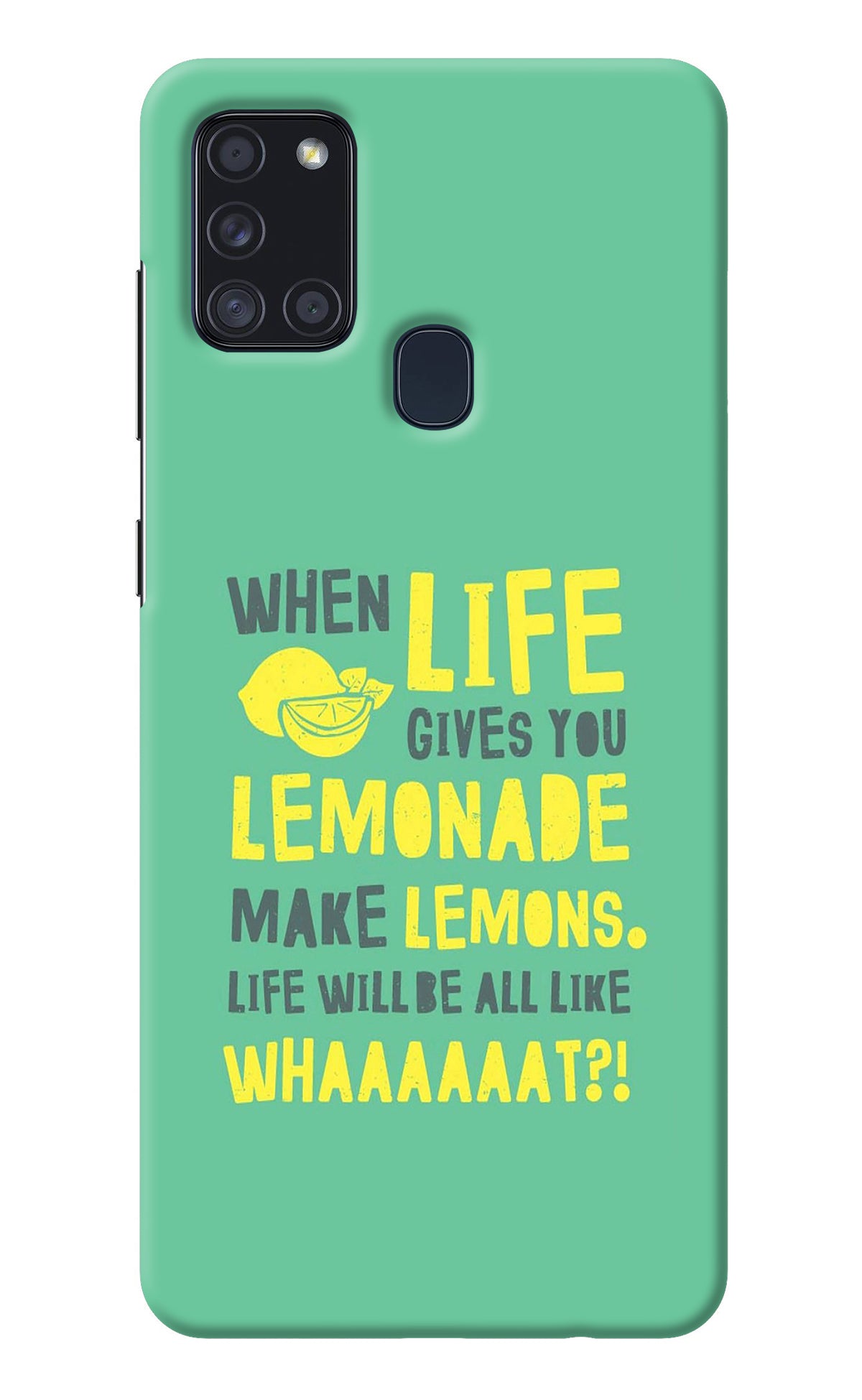 Quote Samsung A21s Back Cover