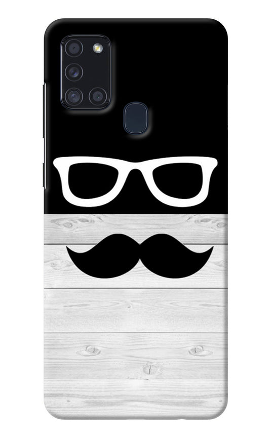 Mustache Samsung A21s Back Cover