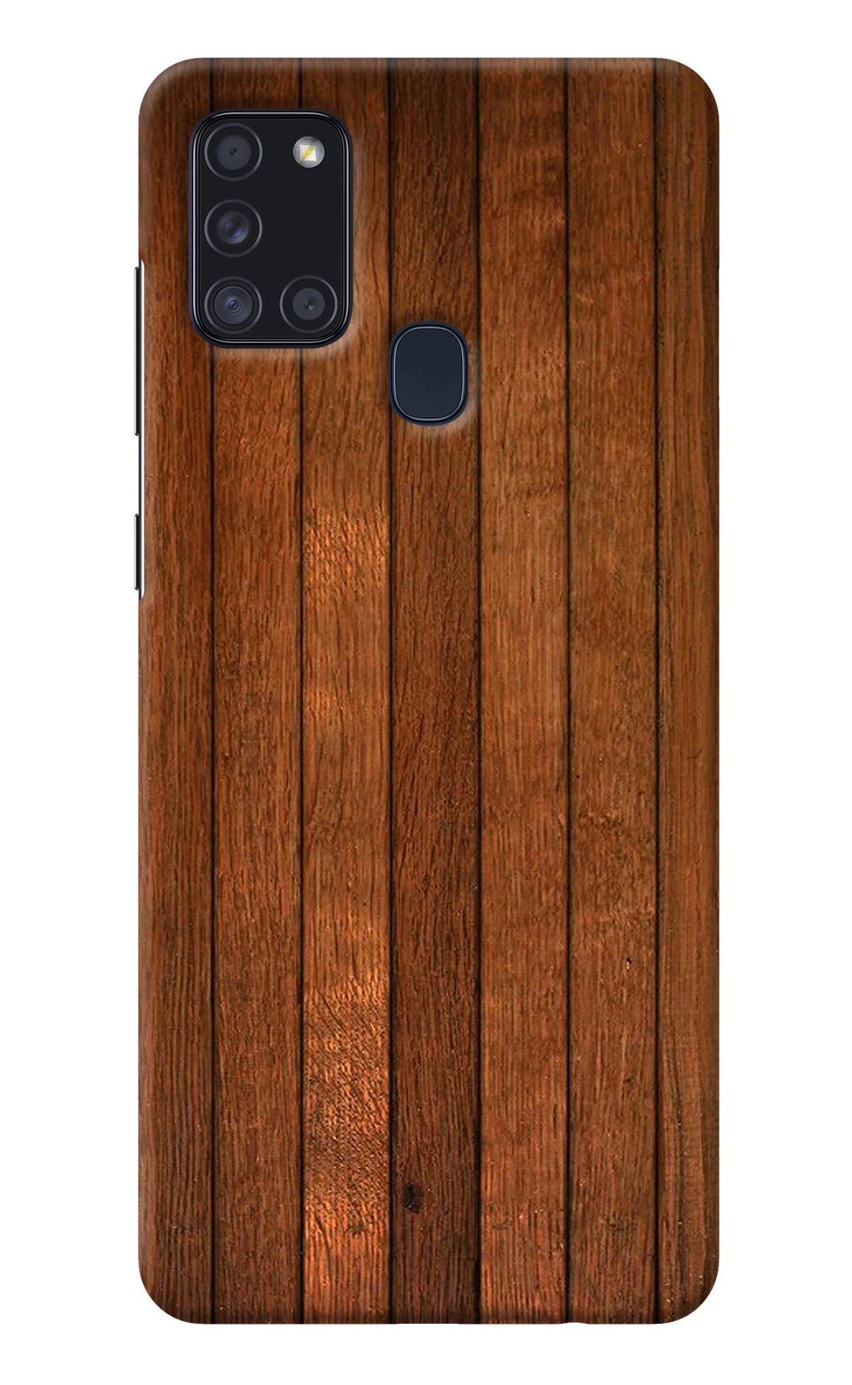 Wooden Artwork Bands Samsung A21s Back Cover