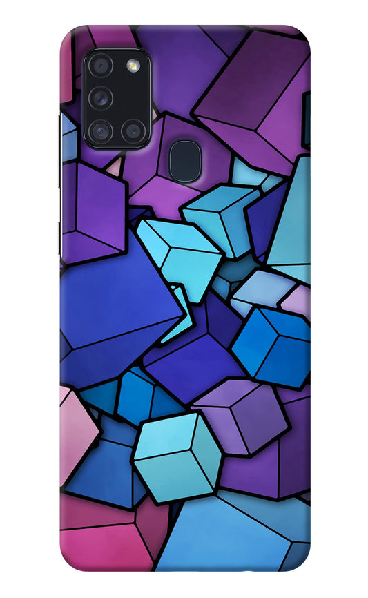 Cubic Abstract Samsung A21s Back Cover