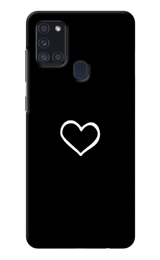 Heart Samsung A21s Back Cover