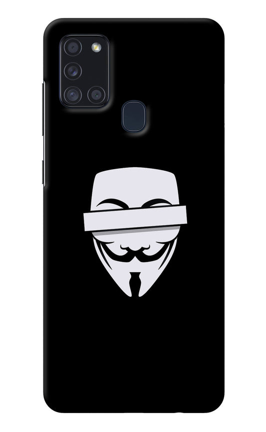 Anonymous Face Samsung A21s Back Cover