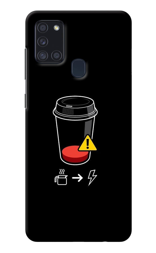 Coffee Samsung A21s Back Cover