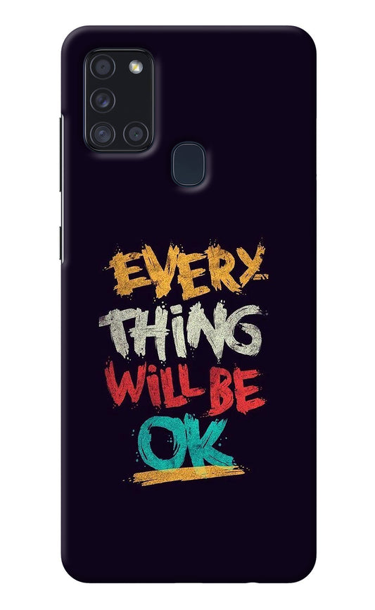 Everything Will Be Ok Samsung A21s Back Cover