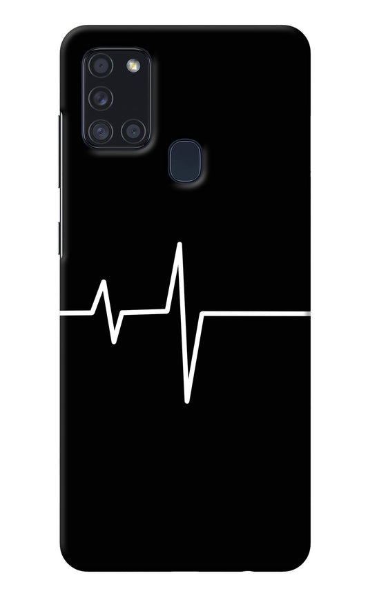 Heart Beats Samsung A21s Back Cover