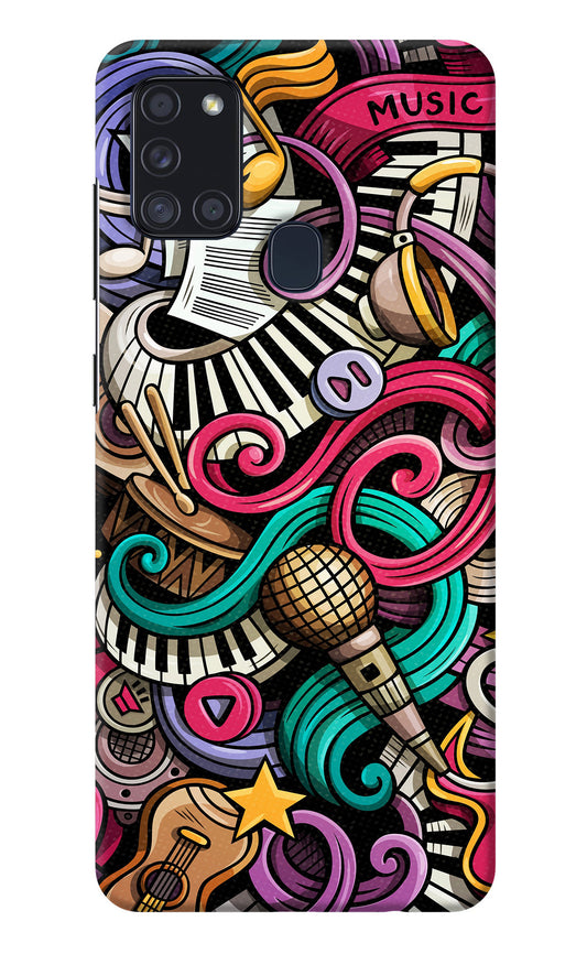 Music Abstract Samsung A21s Back Cover