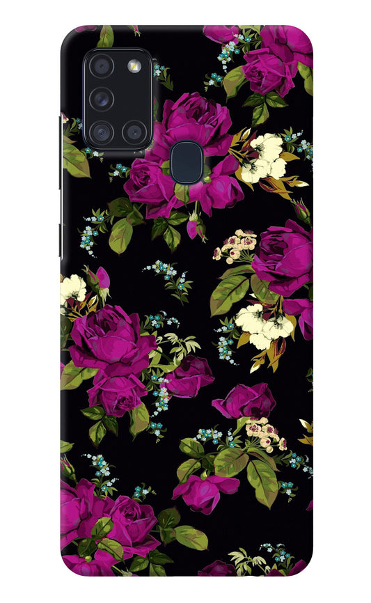Flowers Samsung A21s Back Cover