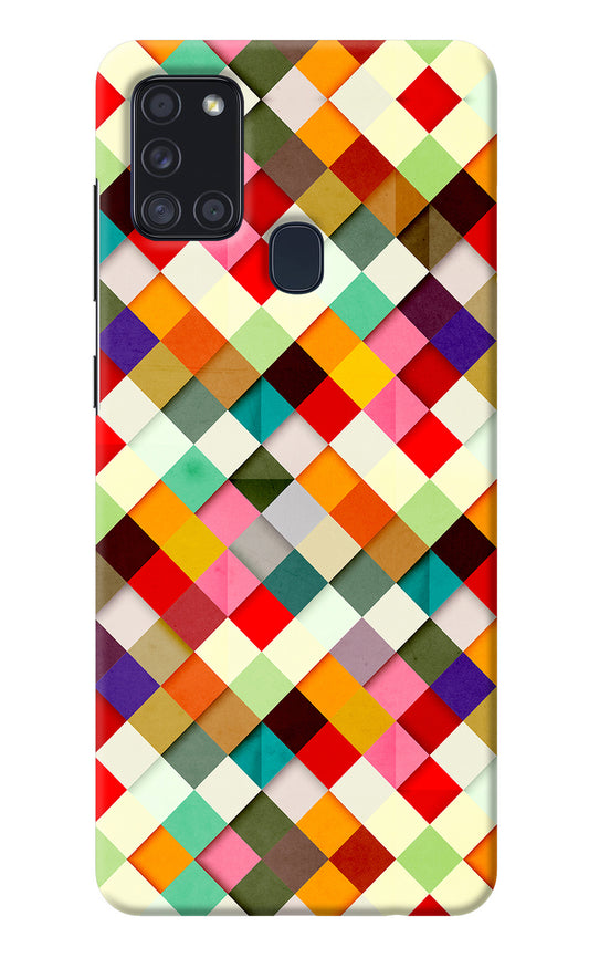 Geometric Abstract Colorful Samsung A21s Back Cover