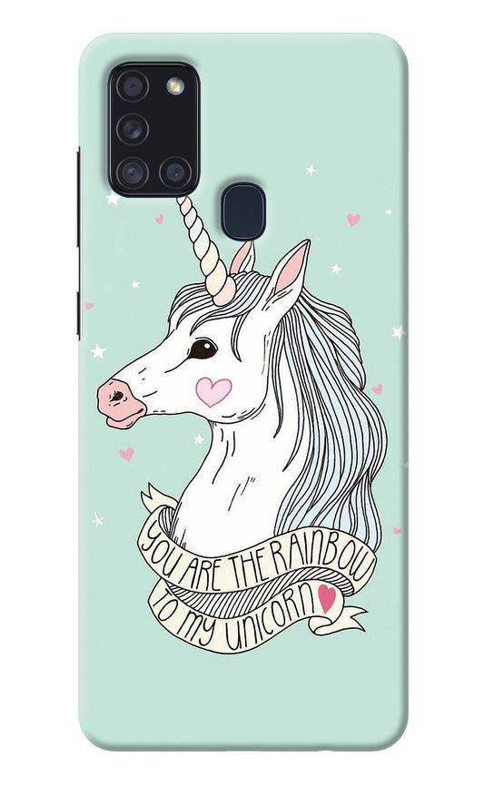Unicorn Wallpaper Samsung A21s Back Cover