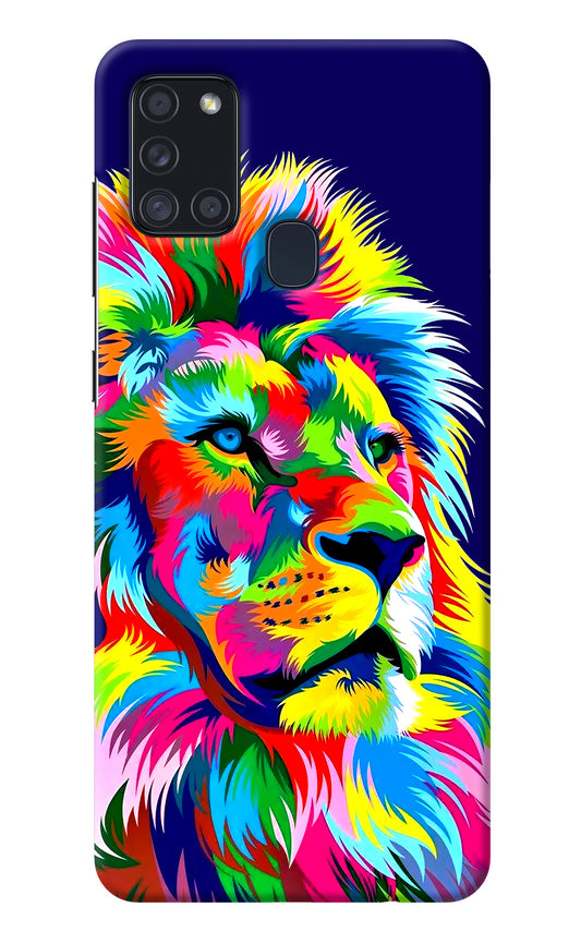 Vector Art Lion Samsung A21s Back Cover