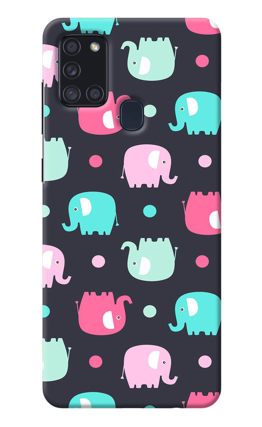 Elephants Samsung A21s Back Cover