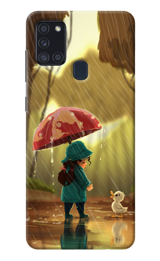 Rainy Day Samsung A21s Back Cover