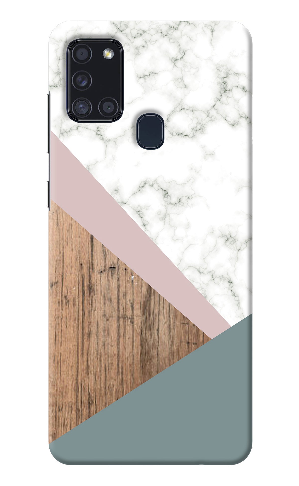 Marble wood Abstract Samsung A21s Back Cover